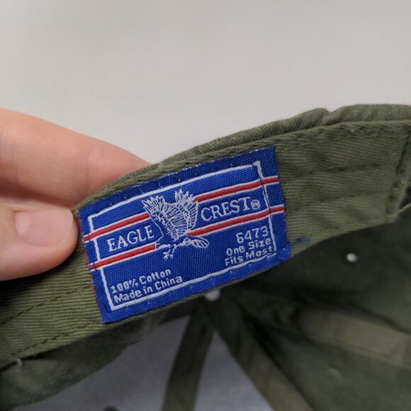 U.S. Army Strapback Hat Green OSFM Embroidered Adjustable Eagle Crest - Picture 7 of 7